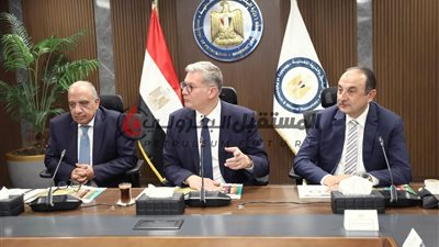وزراء البترول والكهرباء و قطاع الأعمال العام خلال اجتماع اللجنة العليا لمؤتمر ايجبس 2025