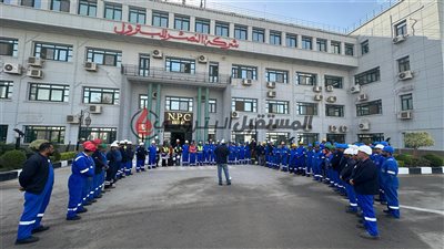 النصر للبترول تنظم وقفة السلامة للعاملين 