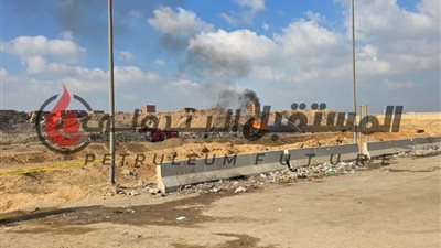 عاجل: البترول تنجح في إخماد حريق خط بوتاجاز  مسطرد بشكل كامل