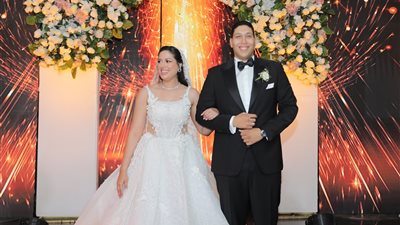 بالصور: زفاف عمر حمدي حبيب وفرح سعدالدين