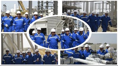 سليم وقطب يتفقدان أول مشروع متخصص في صناعة البتروكيماويات وصان مصر تقود التحالف