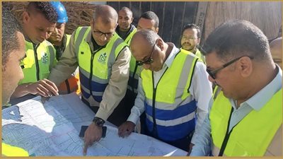  رئيس جنوب الوادي يتابع اعمال توصيل الغاز  بمدن وقرى الاقصر وقنا وأسوان