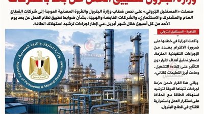 عاجل: البترول تُصدر خطابات بتطبيق العمل عن بُعد يوم الأحد