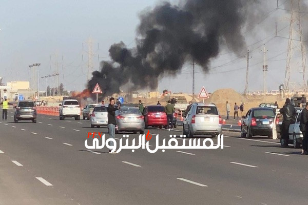 عاجل: انفجار سيارة محملة بالأنابيب عند كارتة اسماعيلية